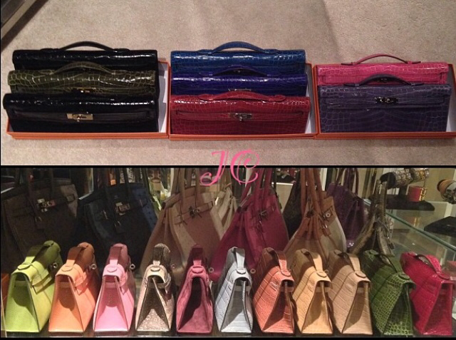 Lust4Labels Jamie Chua Largest Hermes Collection Birkin Kelly Clutch 