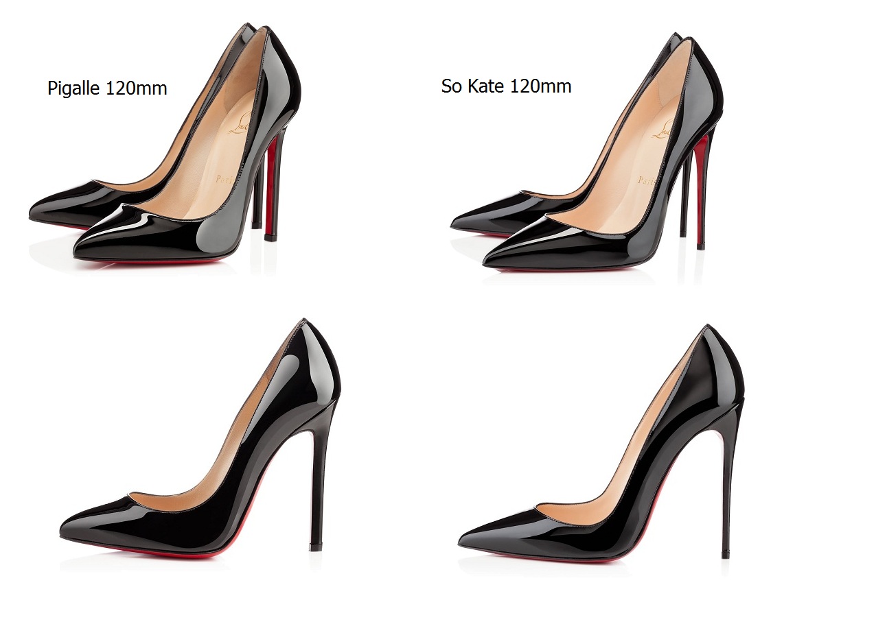 Christian Louboutin Pigalle 120mm vs. So Kate 120mm - Lust4Labels